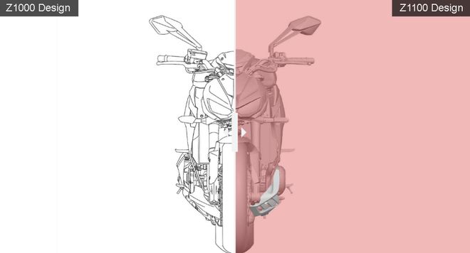九游娱乐：川崎好“稳妥”新款Z1100外观曝光变化并不大(图3)