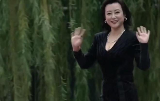 九游娱乐：国际电影周红毯被土里土气的郝蕾惊艳不穿暴露礼服却艳压全场(图3)