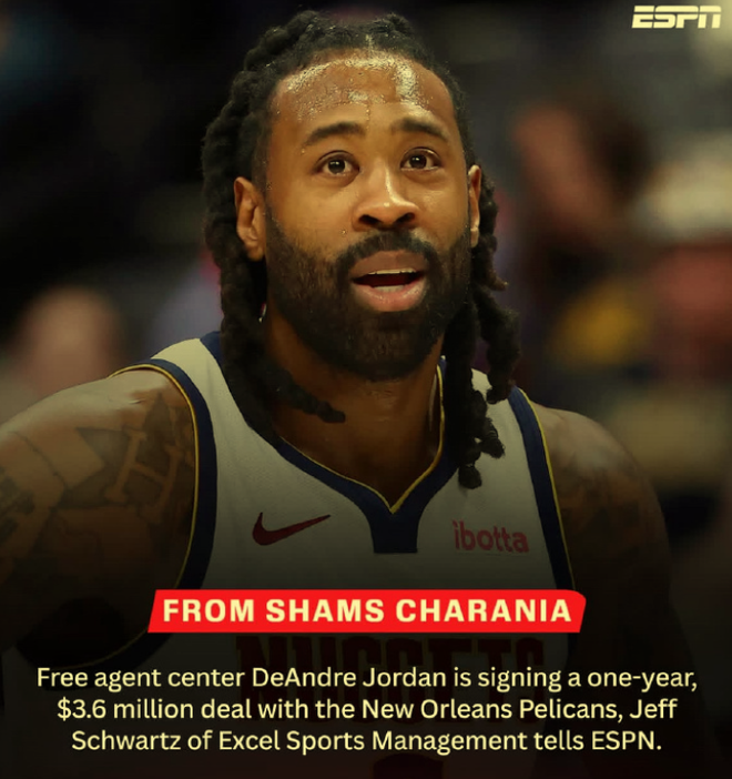 九游娱乐NineGame：弗格的训练搭子官宣360万美金加盟鹈鹕!再见NBA冠军中锋辽篮咋办(图2)