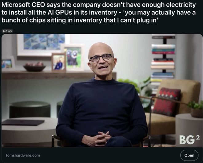 九游娱乐：硅谷GPU蒙尘马斯克一言成谶：美国AI被电卡脖子(图2)