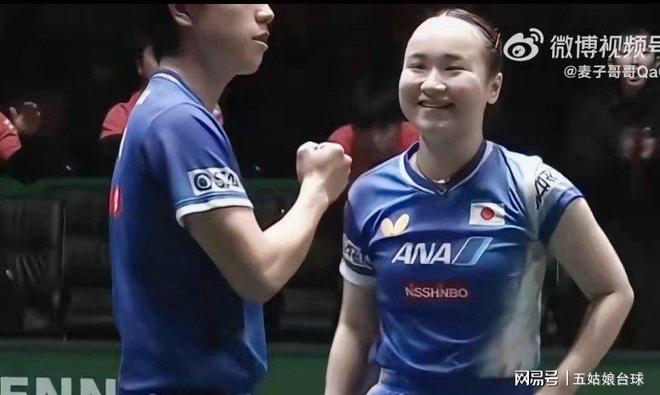 最有意思的两对混双组合：篠冢大登-伊藤美诚；蒯曼-林诗栋(图4)