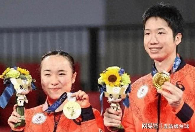 最有意思的两对混双组合：篠冢大登-伊藤美诚；蒯曼-林诗栋(图1)